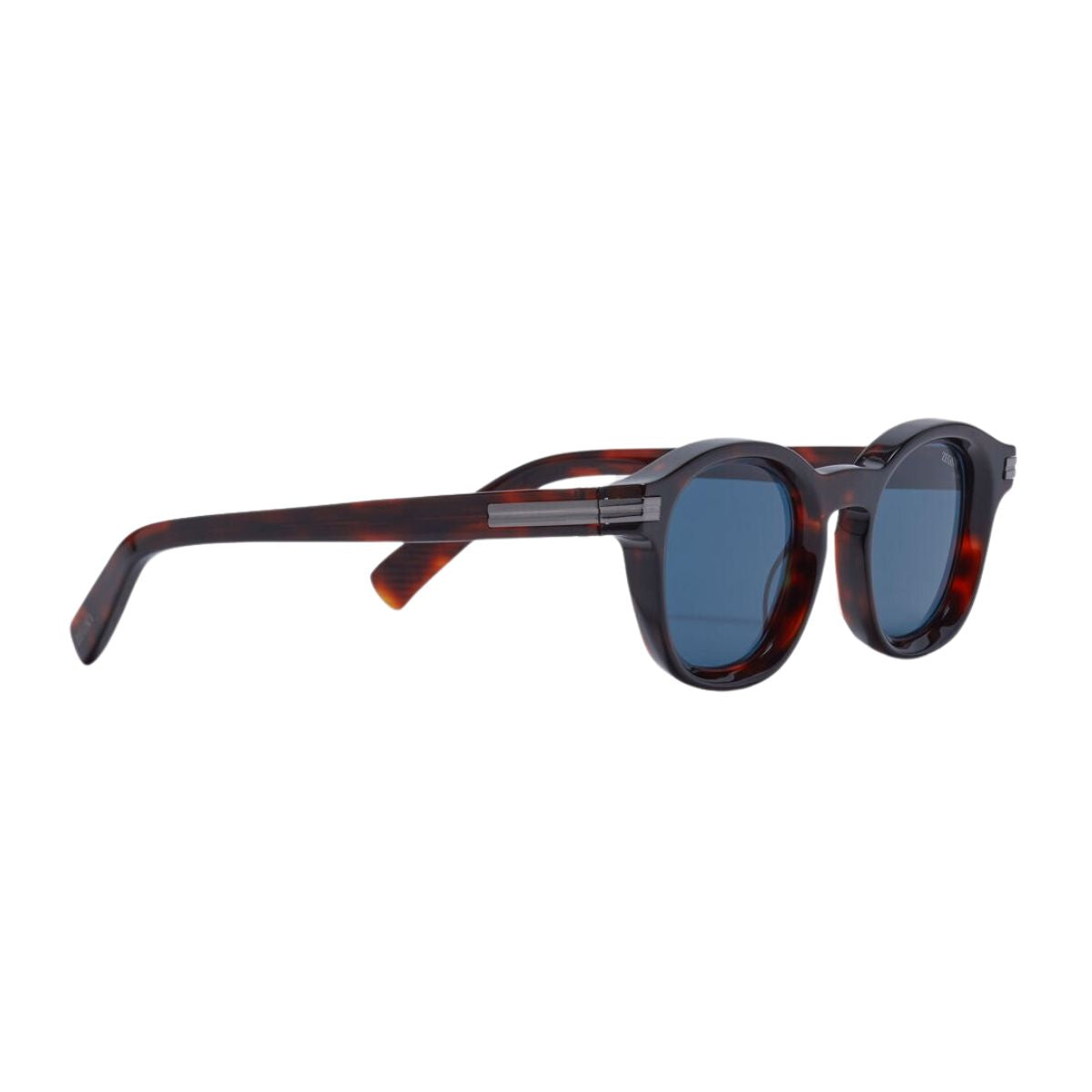 "Optorium offers Zegna EZ0229 54V lightweight and stylish round UV protection sunglasses with Havana frame for men."
