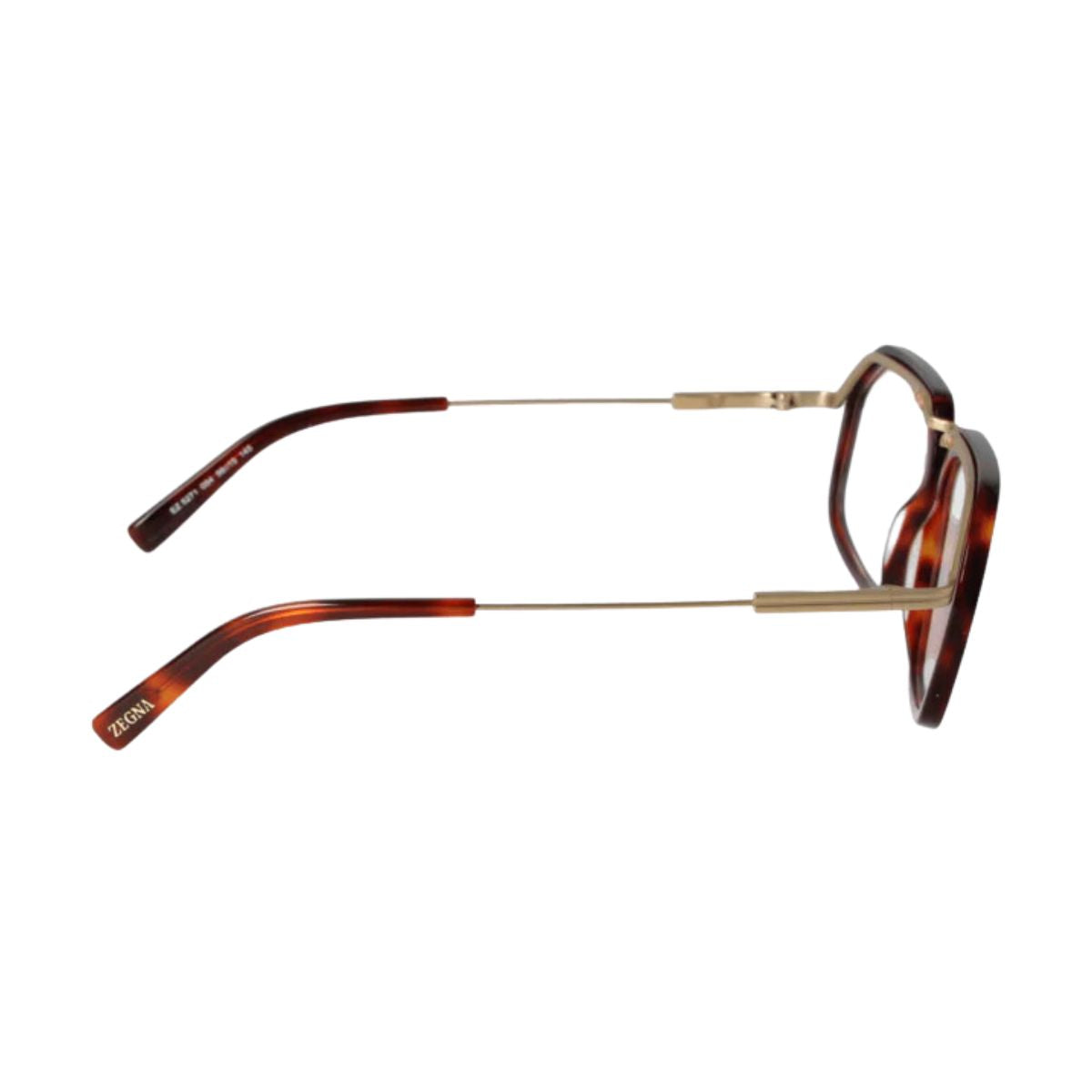 "Zegna EZ5271 054 red Havana square frame for men - stylish prescription eyewear at Optorium."