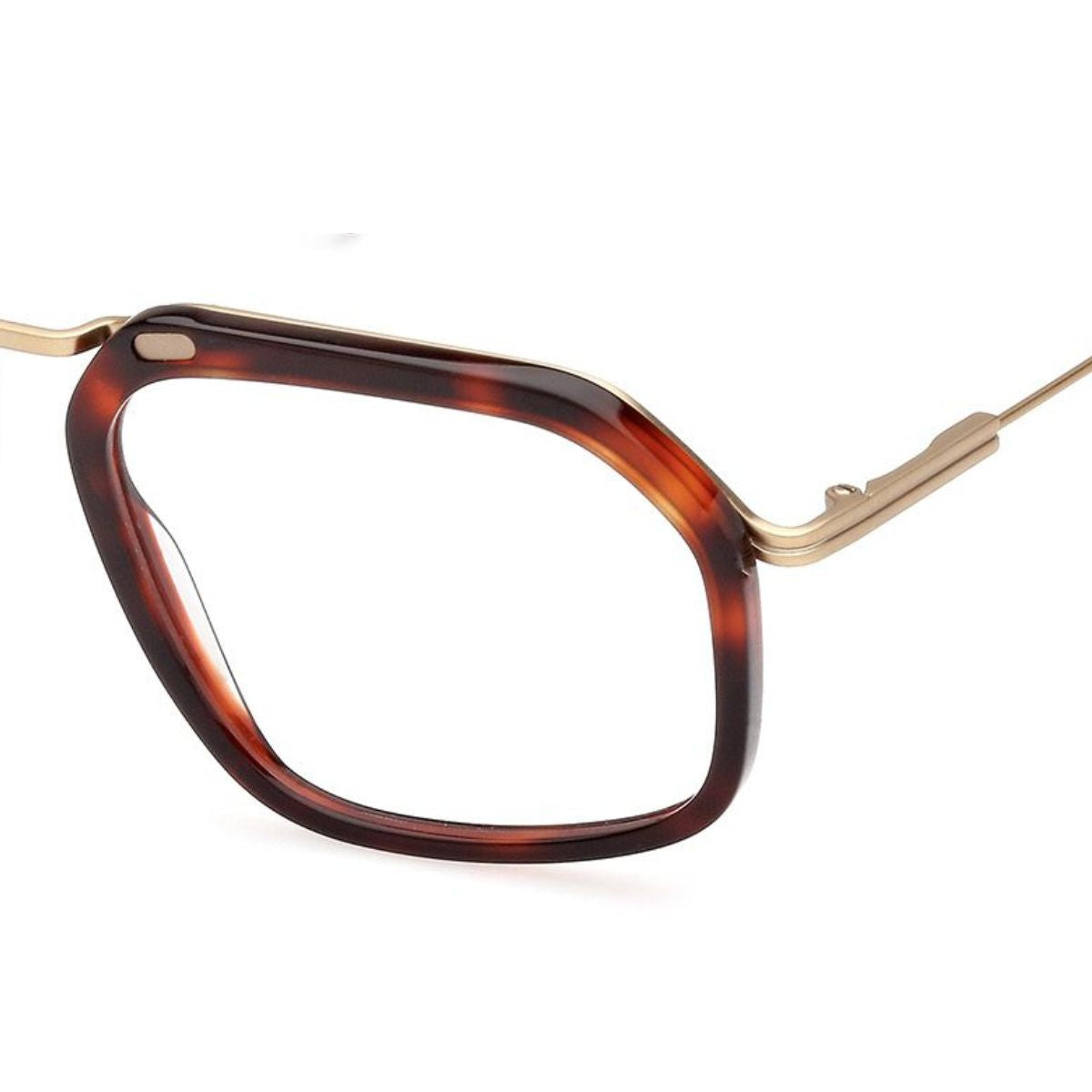 "Zegna EZ5271 054 red Havana square frame for men - stylish eyewear at Optorium."