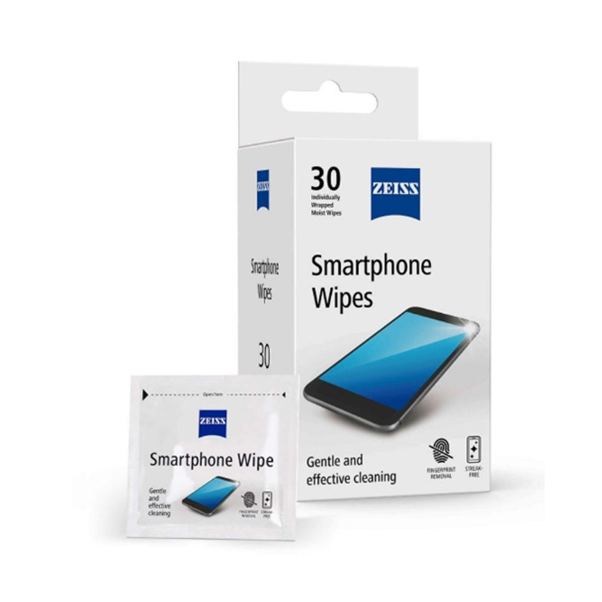"ZEISS Smartphone Wipes 30 Count – Streak-Free Electronics Screen Cleaning Wipes | Best Optical Store in Hyderabad | Optorium"