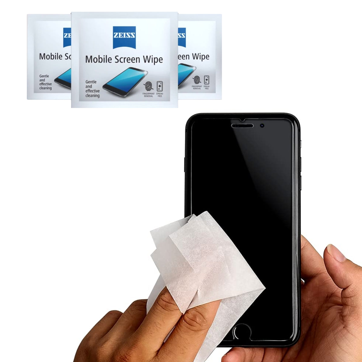 "ZEISS 30 Count Smartphone Wipes – Fast-Drying and Gentle Wipes for Electronics | Best Optical Store in Hyderabad | Optorium"