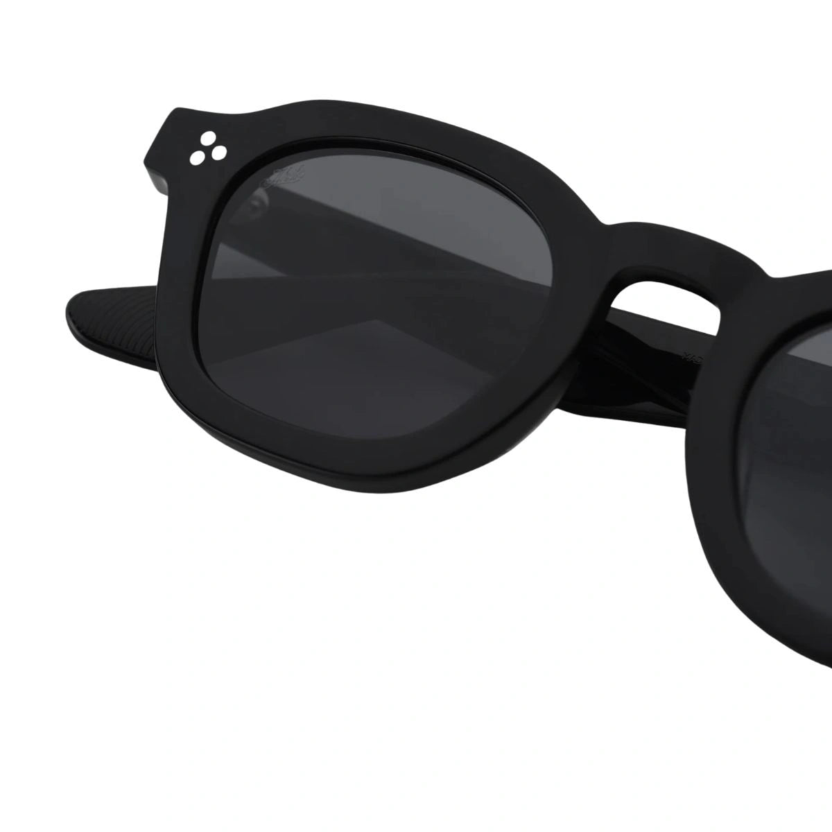 Premium AKILA Logos 1921 01 01 Black Round Unisex Sunglasses with UV Protection