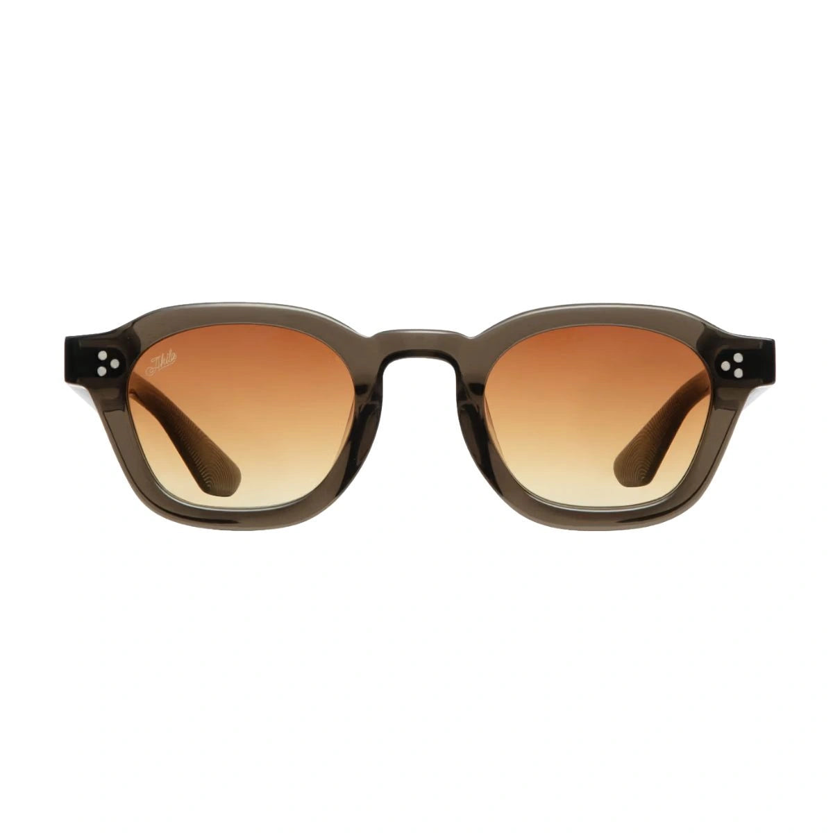 AKILA Logos 1921 07 86 luxury square sunglasses with gradient amber lenses
