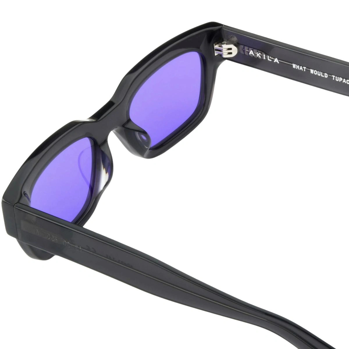 Unisex AKILA sunglasses with UV protection purple lenses