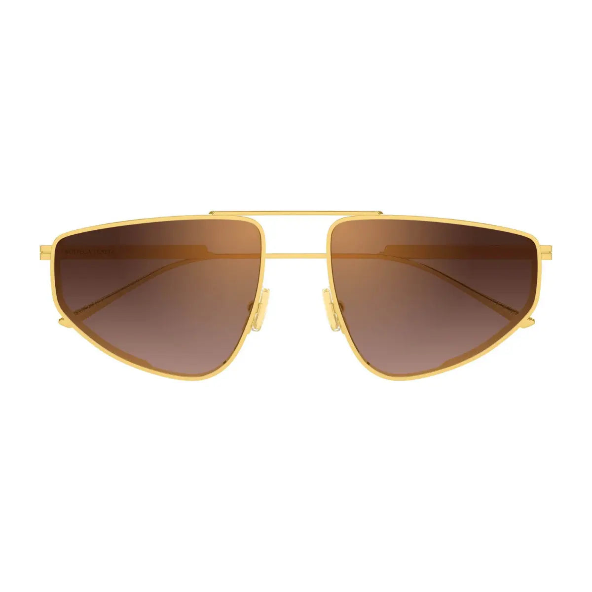 Bottega Veneta BV1466S 004 gold aviator sunglasses at Optorium