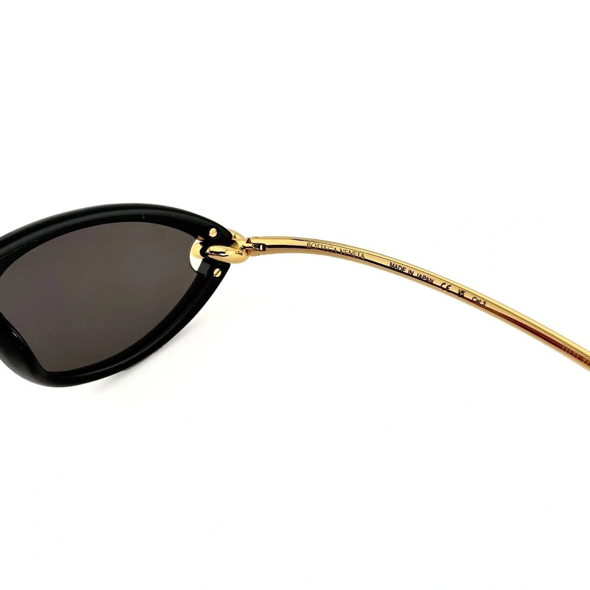 Experience BV1390S 001 black cat-eye eyewear with lens cutout knot details