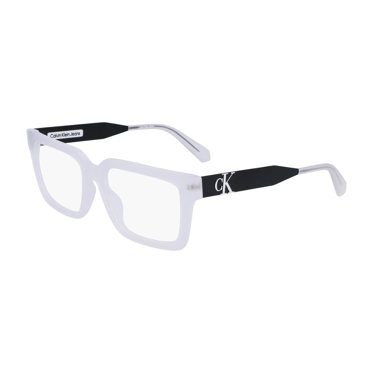 Premium Calvin Klein Jeans acetate square optical frame with CK logo