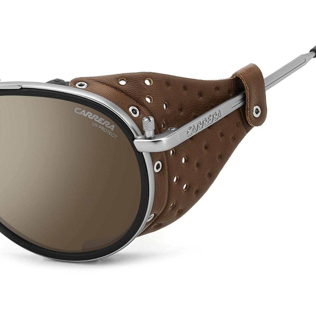 Premium Carrera men's sunglasses with silver full frame design at Optorium