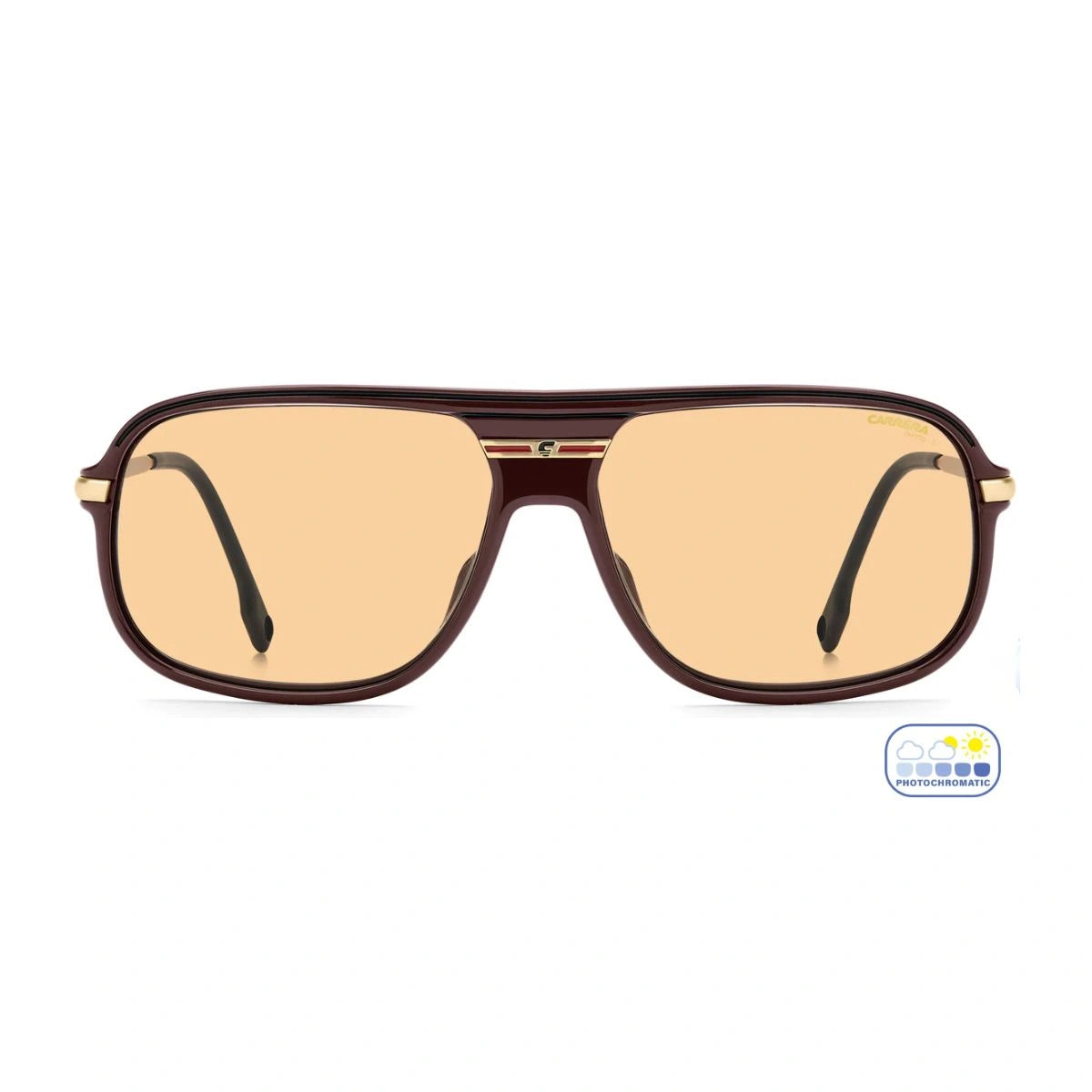 Carrera C Sport Sunglass 10/S 6K3Q6 burgundy rectangle sunglasses at Optorium