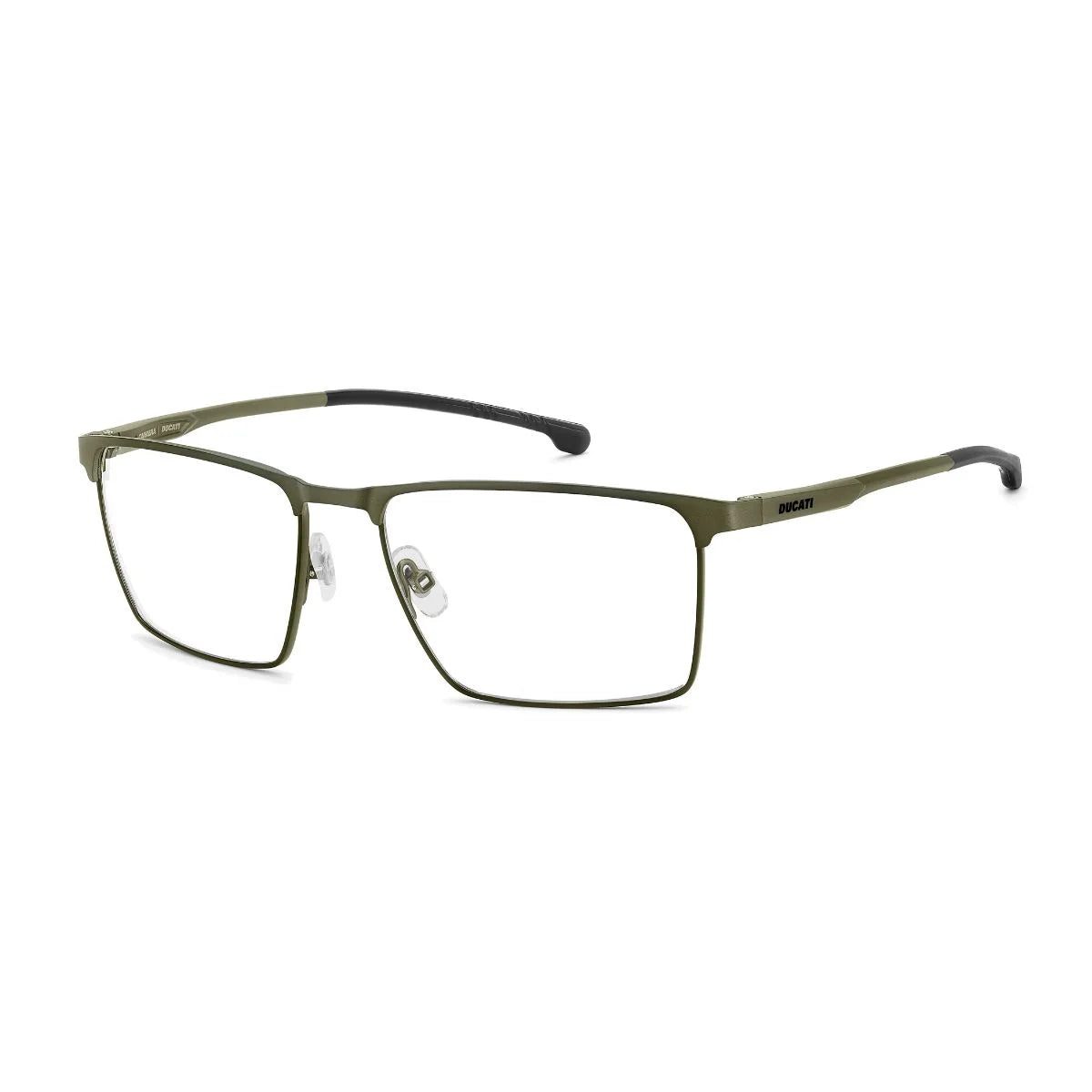 Military green CARDUC 072 TBO men's rectangular prescription eyeglasses