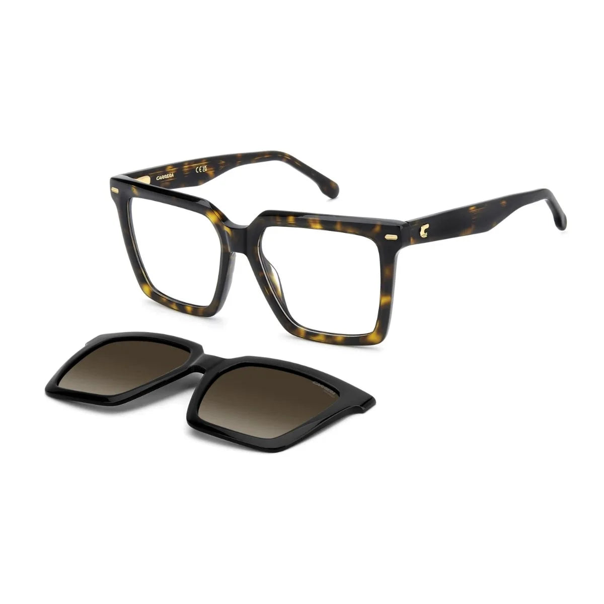 Carrera CA 3080/C WR7 women’s frames with brown polarized sun clip
