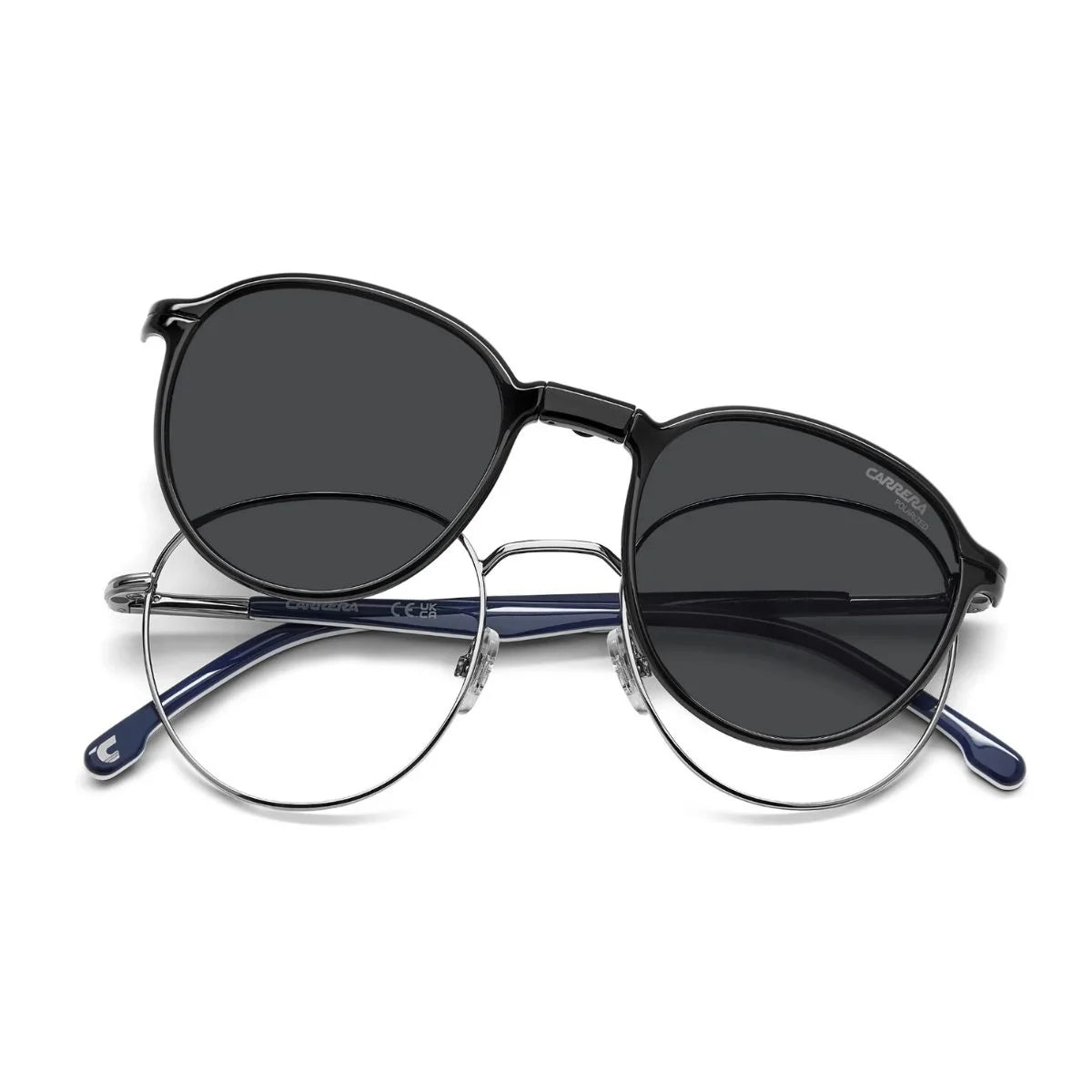 Carrera CA 368/C 85K round optical frames with blue inner temples