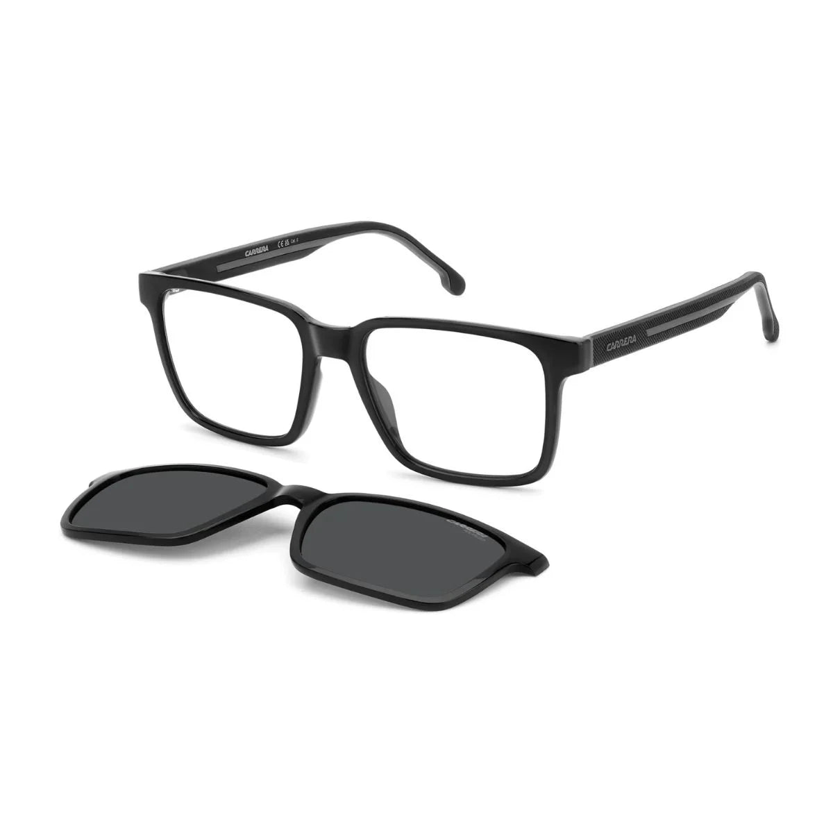 Sporty Carrera CA 8069/CS 08A99 black eyewear with rubberized temple details