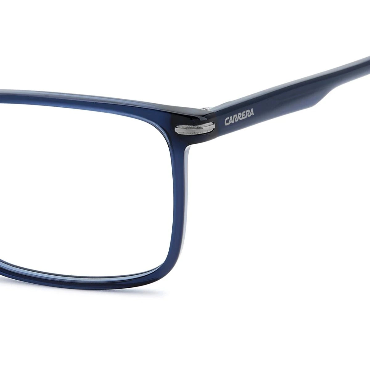 Carrera men's prescription eyeglasses 396 PJP in transparent blue at Optorium