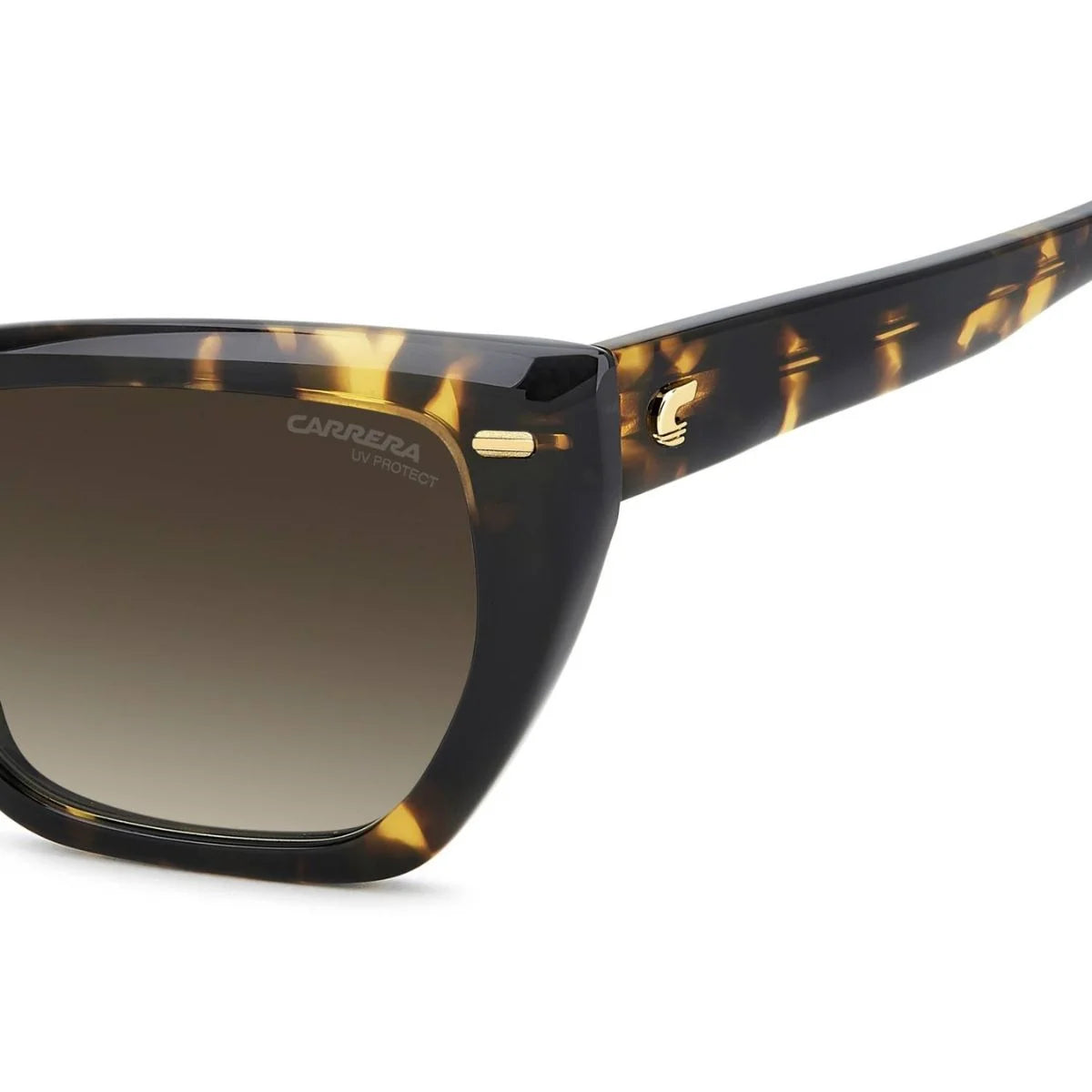 Brown gradient Carrera 3081/S 086HA sunglasses with metallic rivet details