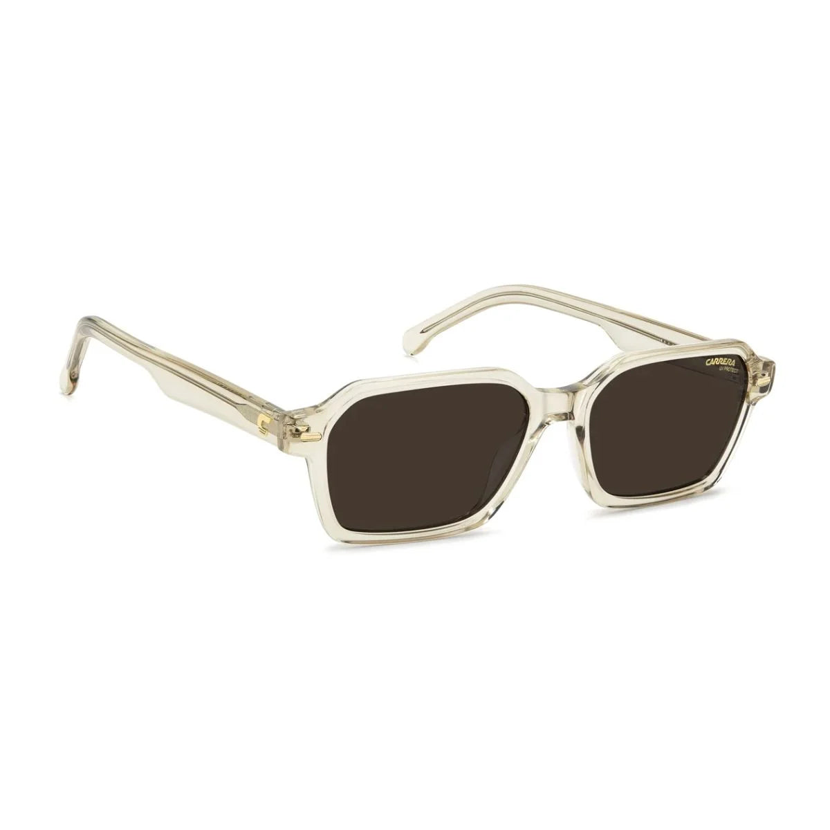 Transparent beige Carrera 3114/S 10A70 sunglasses with gold-tone accents