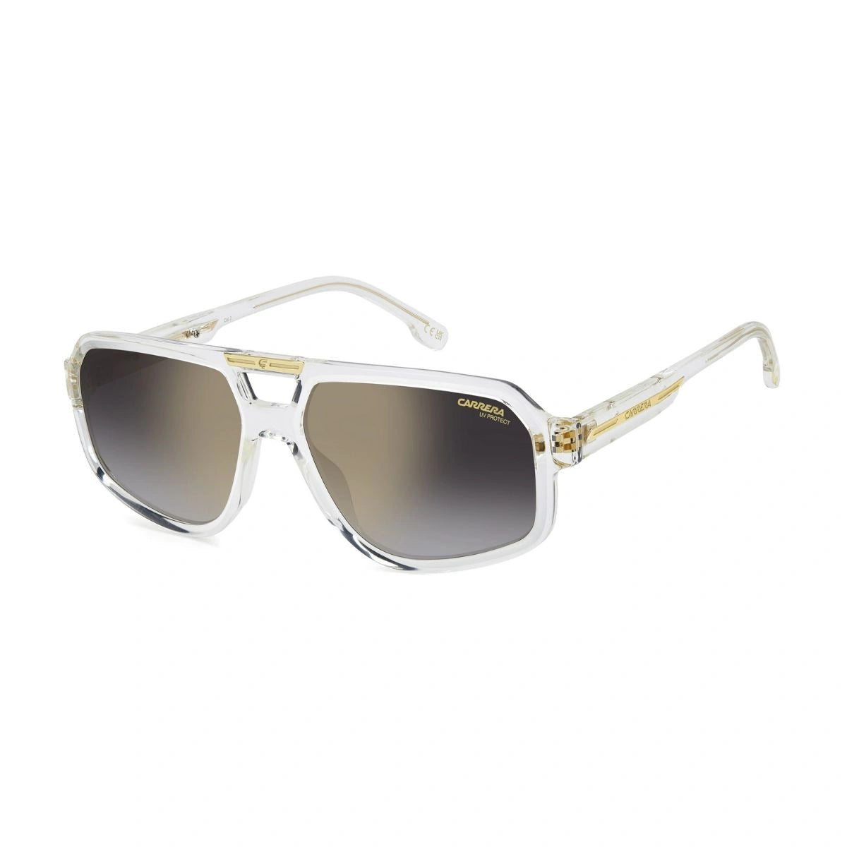 Carrera Crystal Frame Designer Shades Brown Gradient Lens