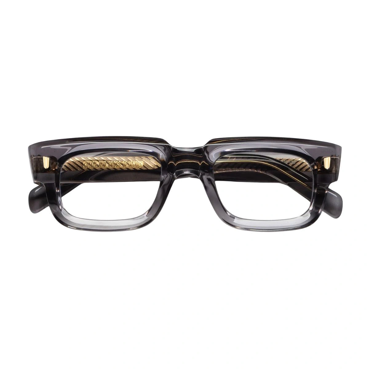 Designer transparent grey prescription glasses Cutler & Gross 9325