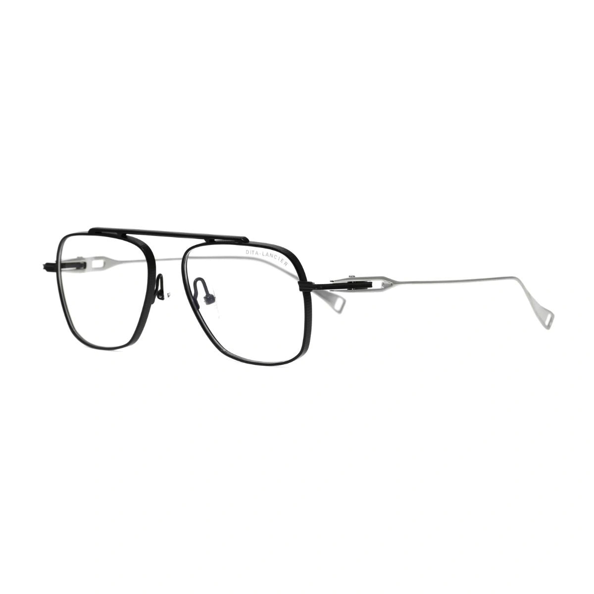 Explore DITA DLX140-A-04 double bridge luxury aviator optical eyeglasses premium