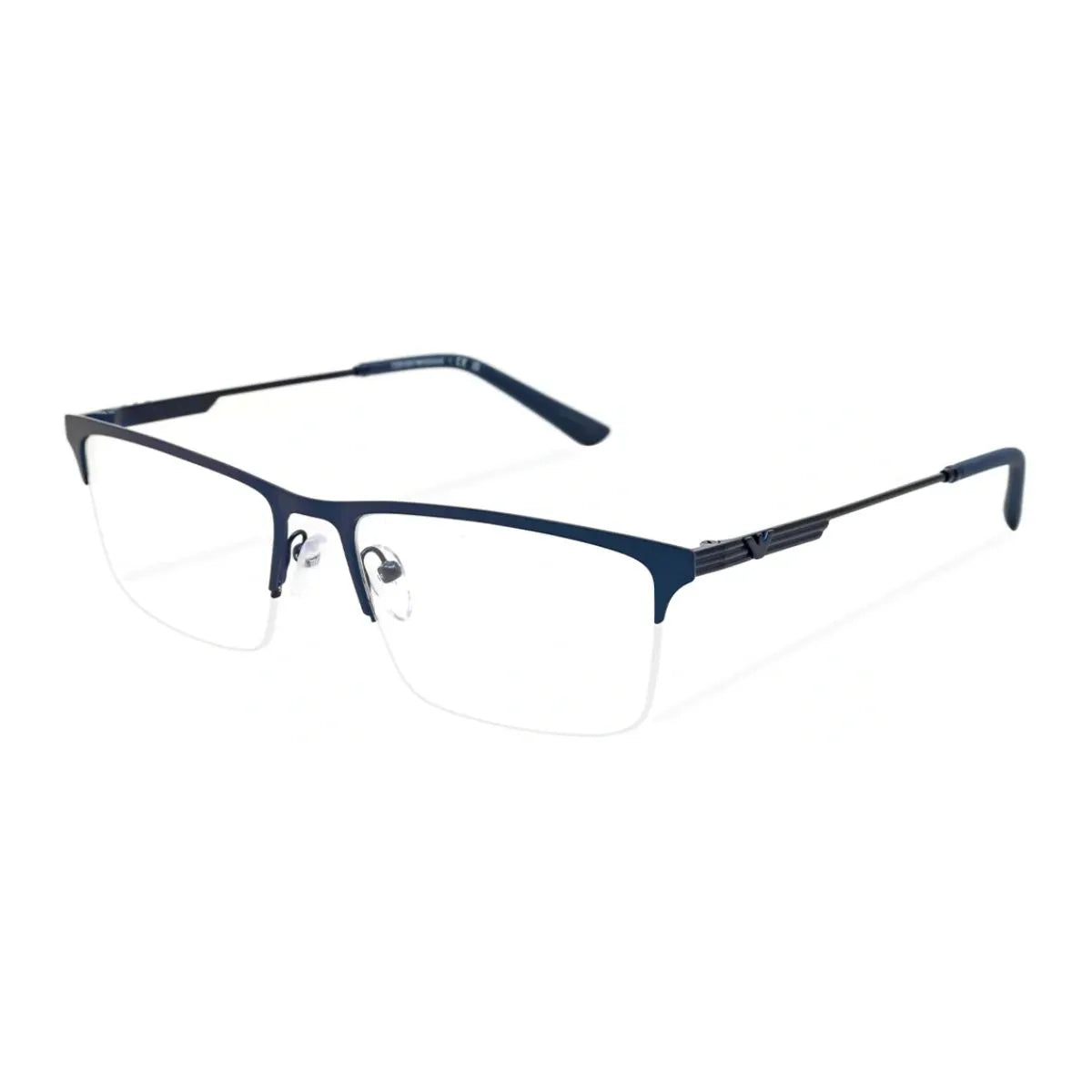 Emporio Armani men's blue metal prescription eyeglasses EA1177 3424 at Optorium India