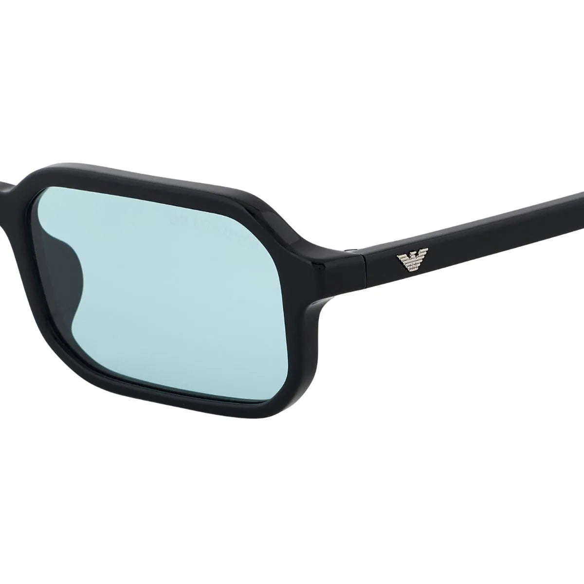 Authentic Emporio Armani eyewear EA 4253U 5017/65 black frame green lens sunglasses at Optorium