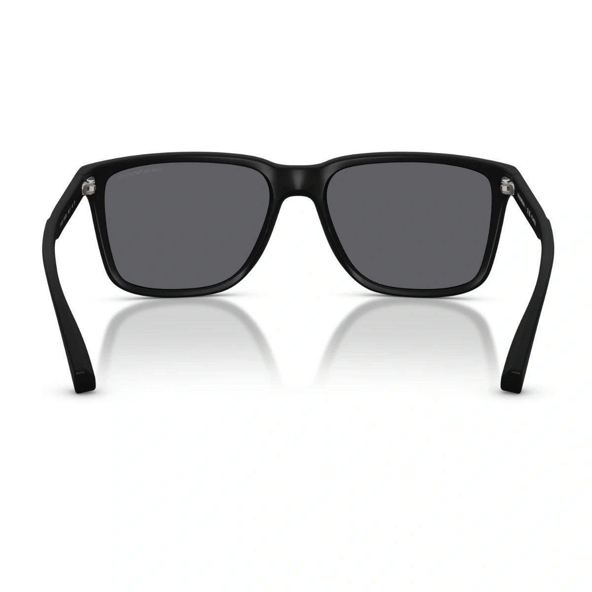 Emporio Armani square frame luxury sunglasses with grey lenses