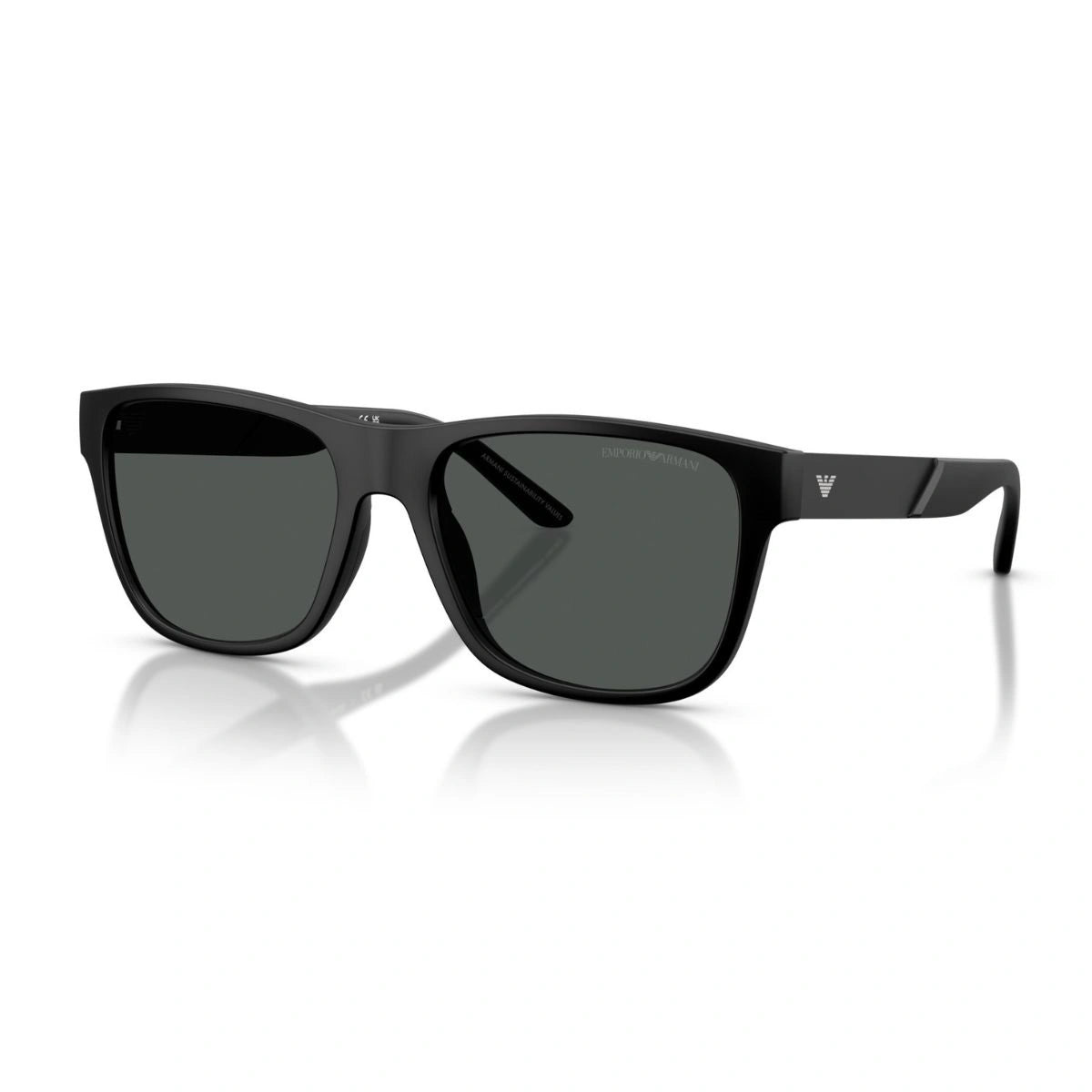Emporio Armani EA4243 Black Designer Goggles with Dark Grey UV Protection