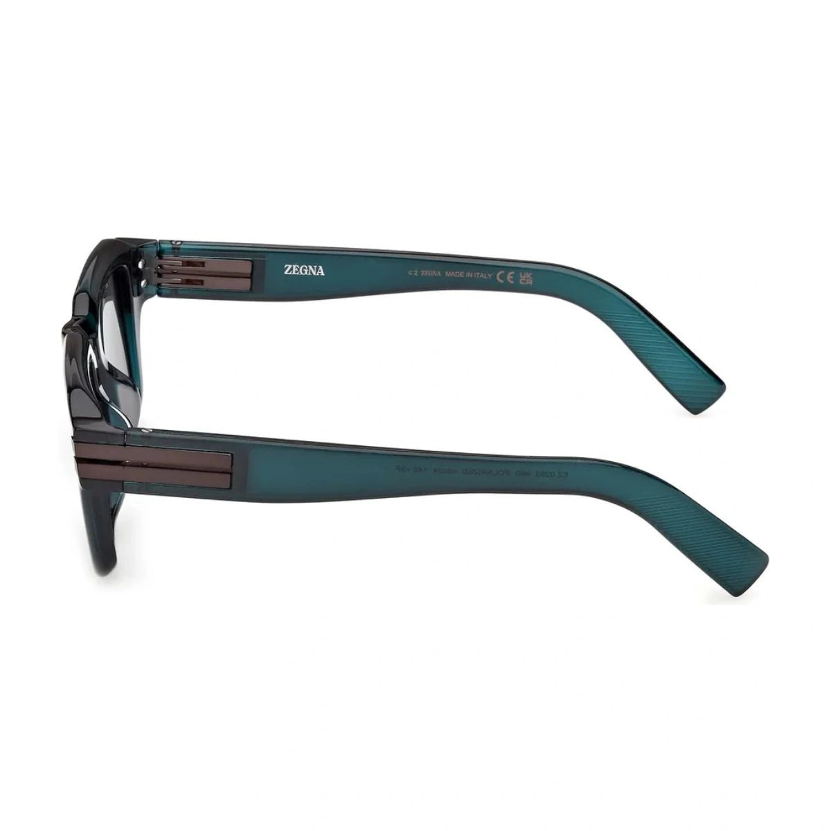 ZEGNA EZ0283 96D sunglasses with layered metal temple detailing