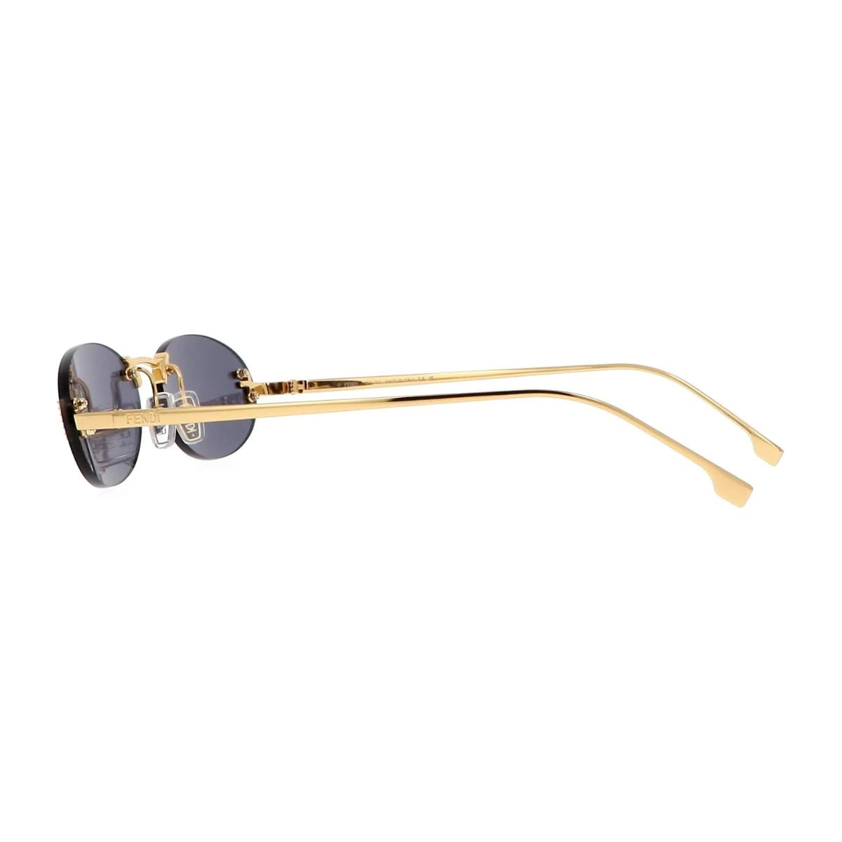 Fendi women oval shaped FE4075US 30V blue sunglasses at Optorium