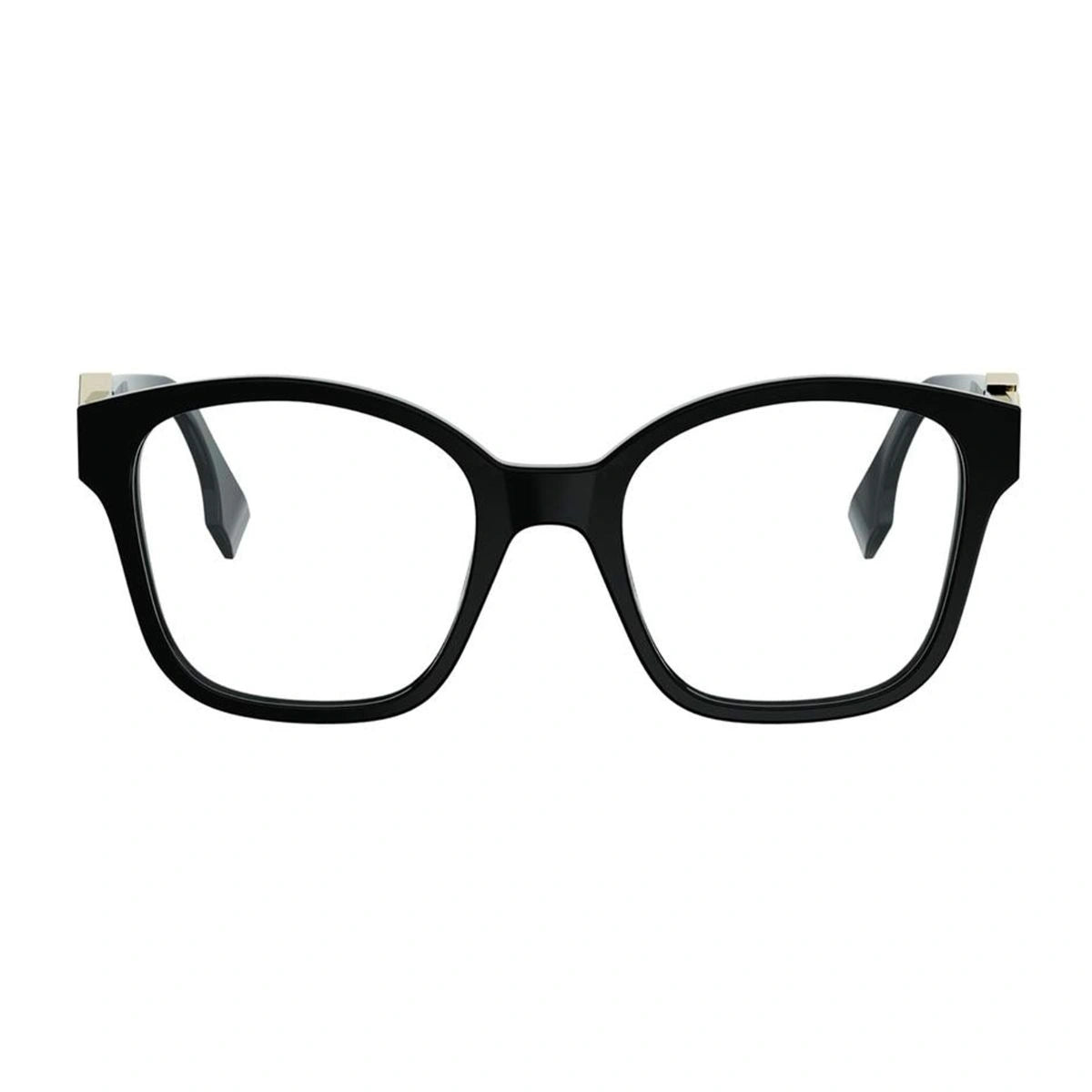 Fendi FE50135I 001 black square designer eyeglasses for women