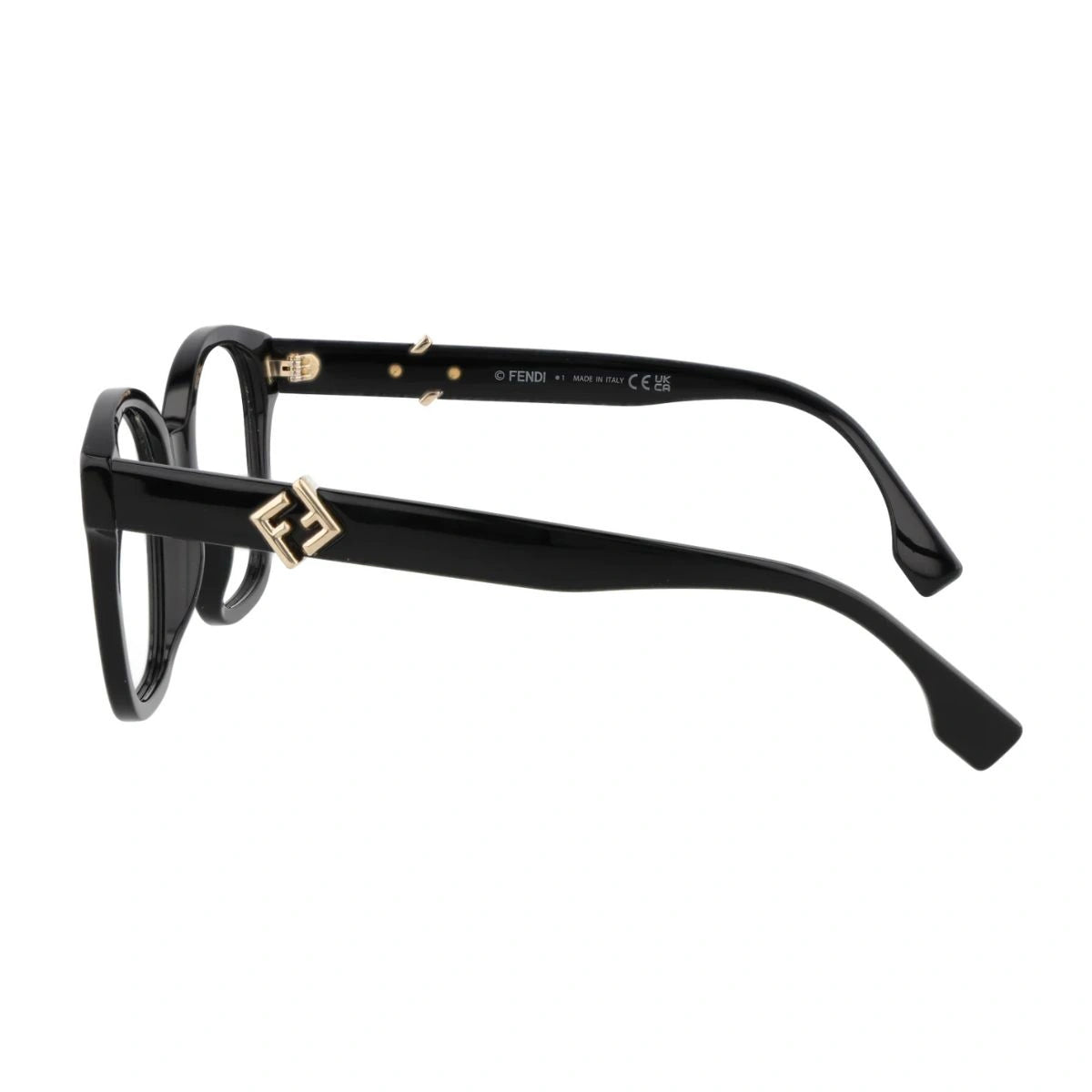 Fendi FE50135I black acetate designer glasses at Optorium