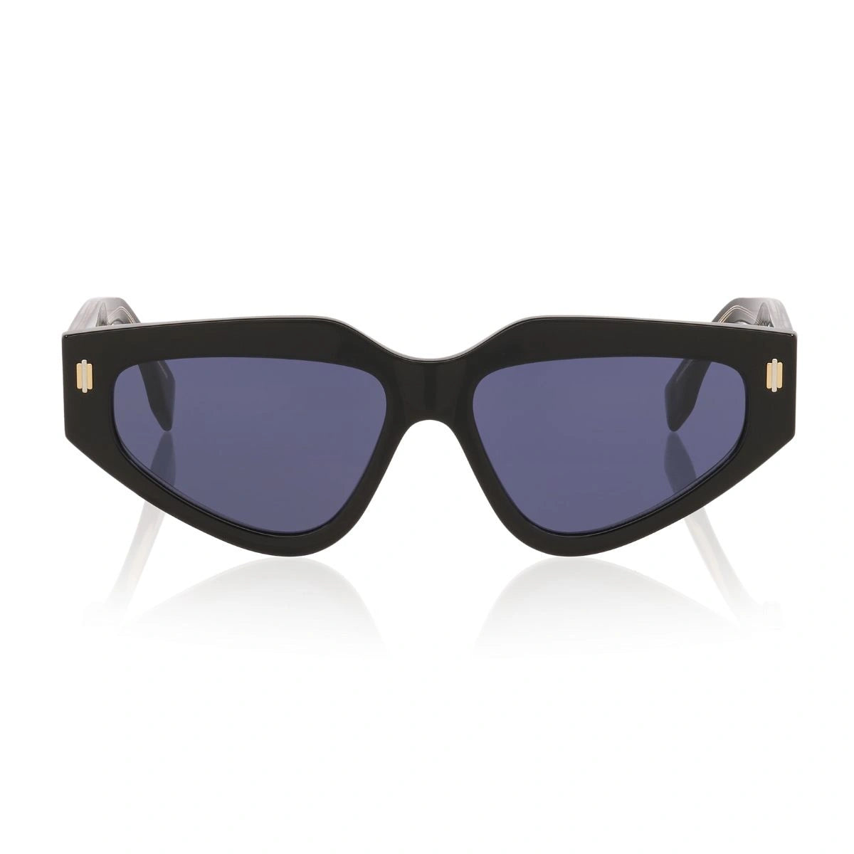 Fendi FE40163U luxury cat eye sunglasses with blue UV protection lenses