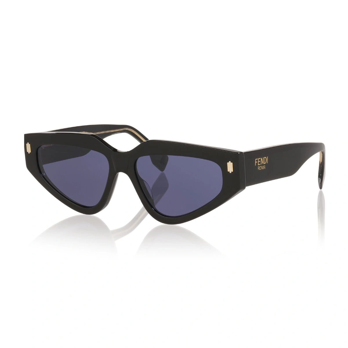 Authentic Fendi Roma FE40163U black cat eye designer sunglasses women