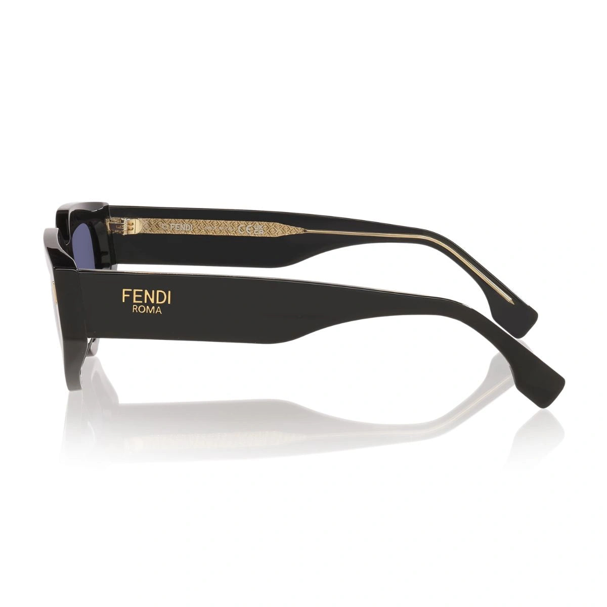 Premium Fendi FE40163U fashion sunglasses with blue designer lenses