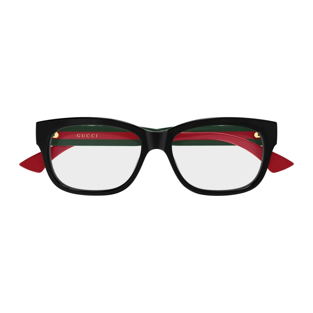 Branded Gucci GG0278ON 001 square-shaped eyeglasses at Optorium