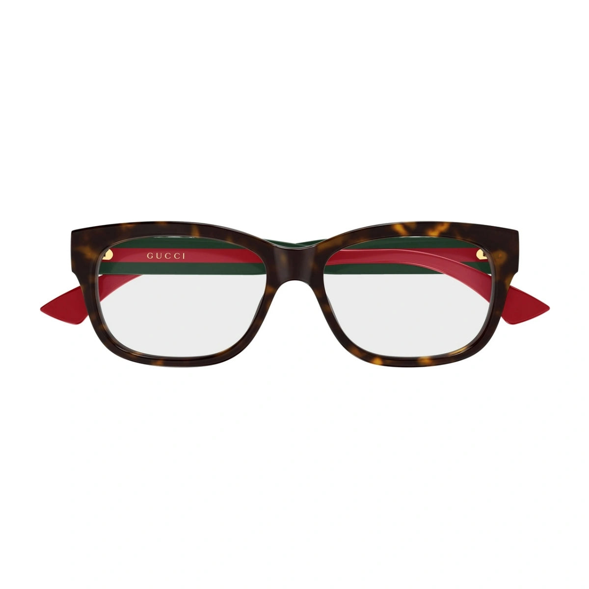 Gucci GG0278ON 002 havana square-shaped prescription eyeglasses at Optorium