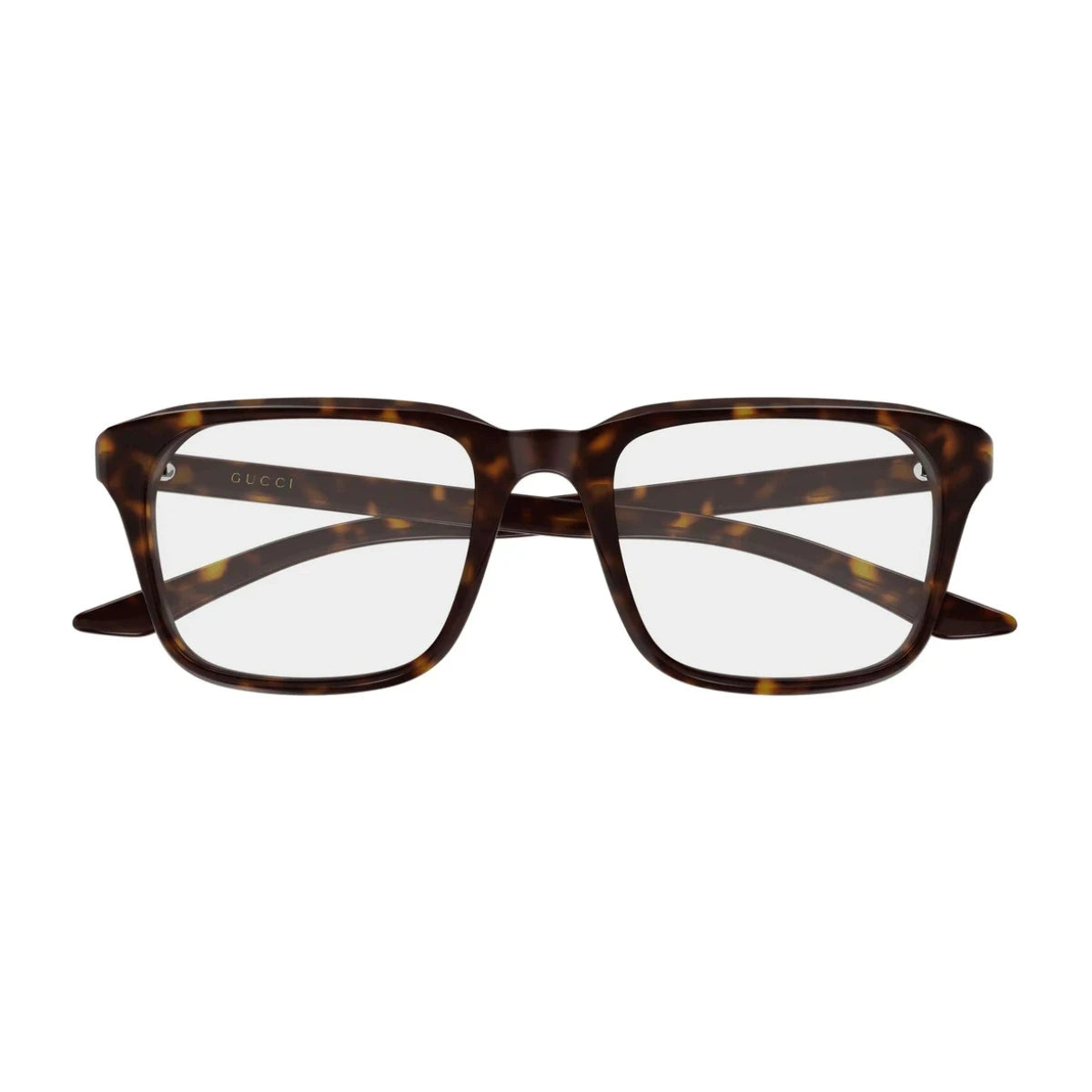 Gucci GG2081O 006 havana full frame square prescription glasses for men at Optorium