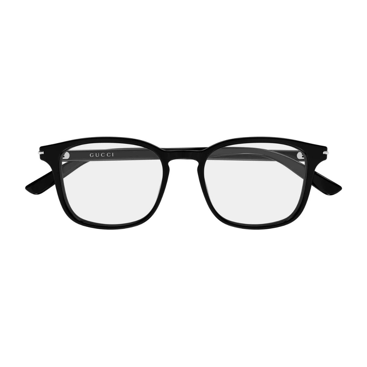Gucci GG2129O 001 black square men’s eyeglasses at Optorium