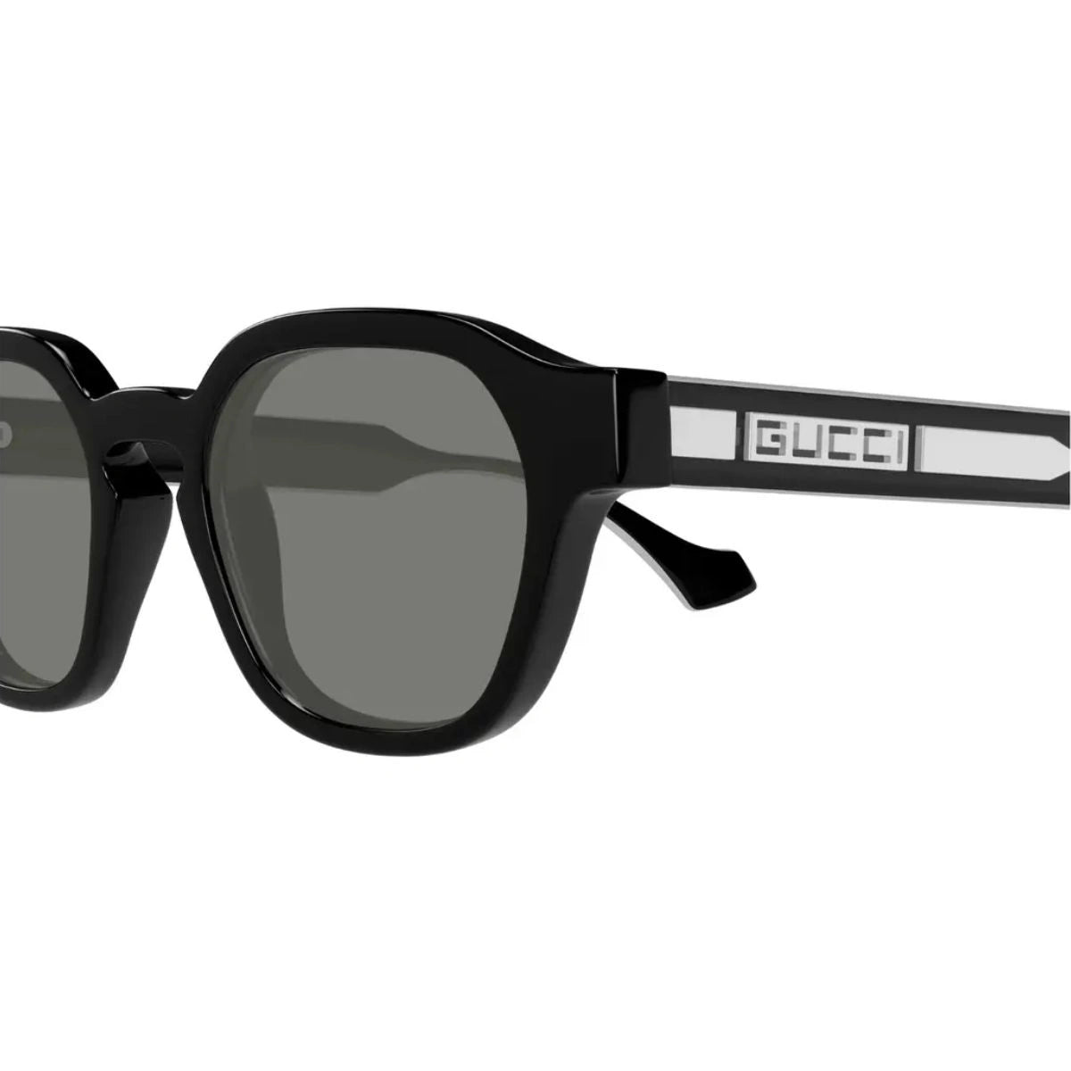 Crafted for style, Gucci GG1730S 001 features a shiny black acetate frame