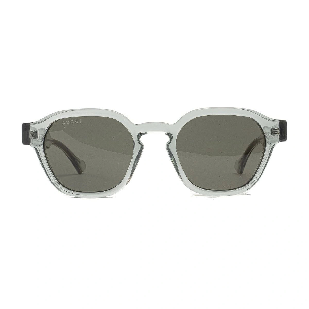 Gucci GG1730S 004 transparent gray round luxury unisex sunglasses UV400