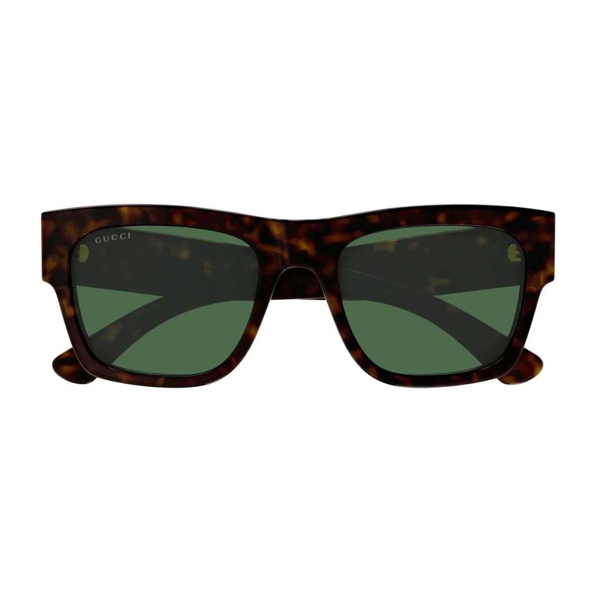 Gucci GG1793S 002 Havana full frame sunglasses for men with green UV protection at Optorium