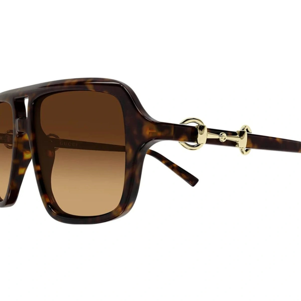 Gucci GG2052S 008 luxury sunglasses with double bridge and Horsebit detail