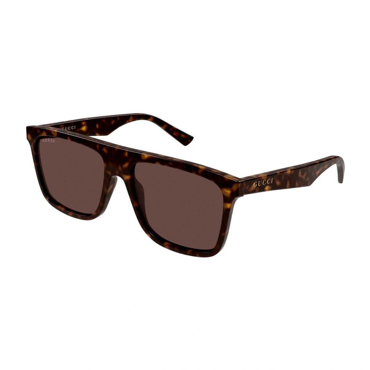 Authentic Gucci GG2182S 002 Brown Lens Square Designer Sunglasses for Men