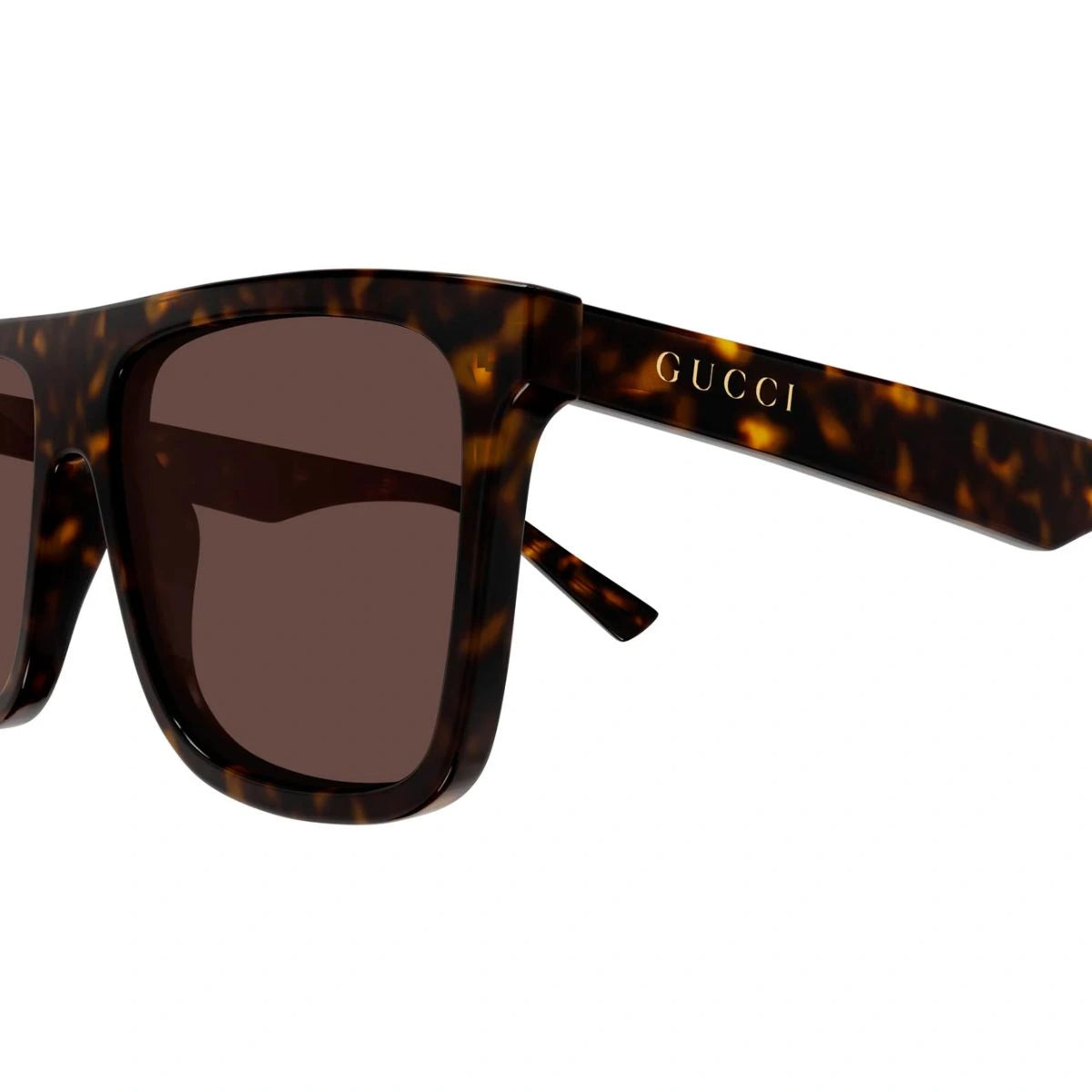 Luxury Gucci GG2182S 002 Dark Havana Square Acetate Designer Sunglasses