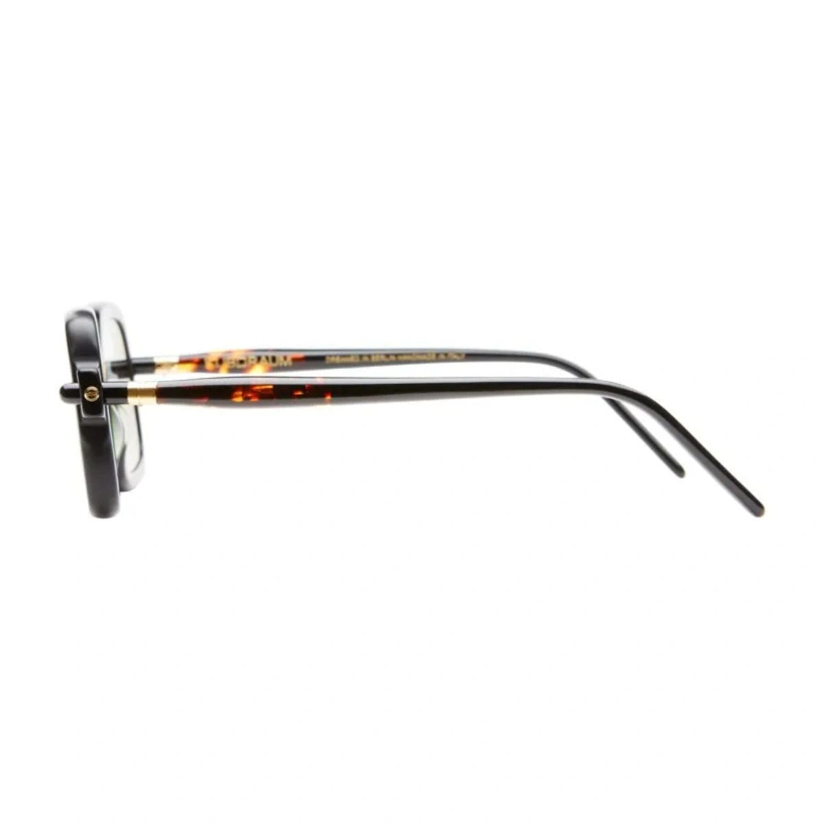 Kuboraum black matt square sunglasses with light grey tinted lenses