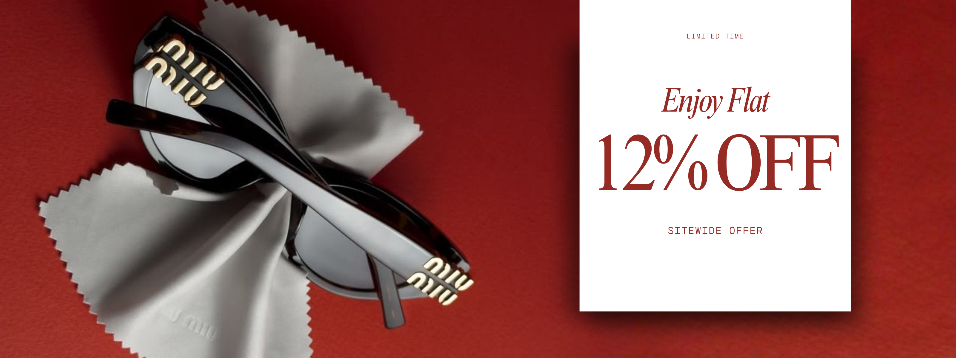 Enjoy 12% off on luxury eyewear at Optorium – Shop best premium sunglasses and stylish prescription glasses online
