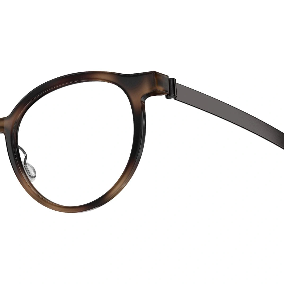 Authentic LINDBERG Acetanium round spectacles with titanium temples