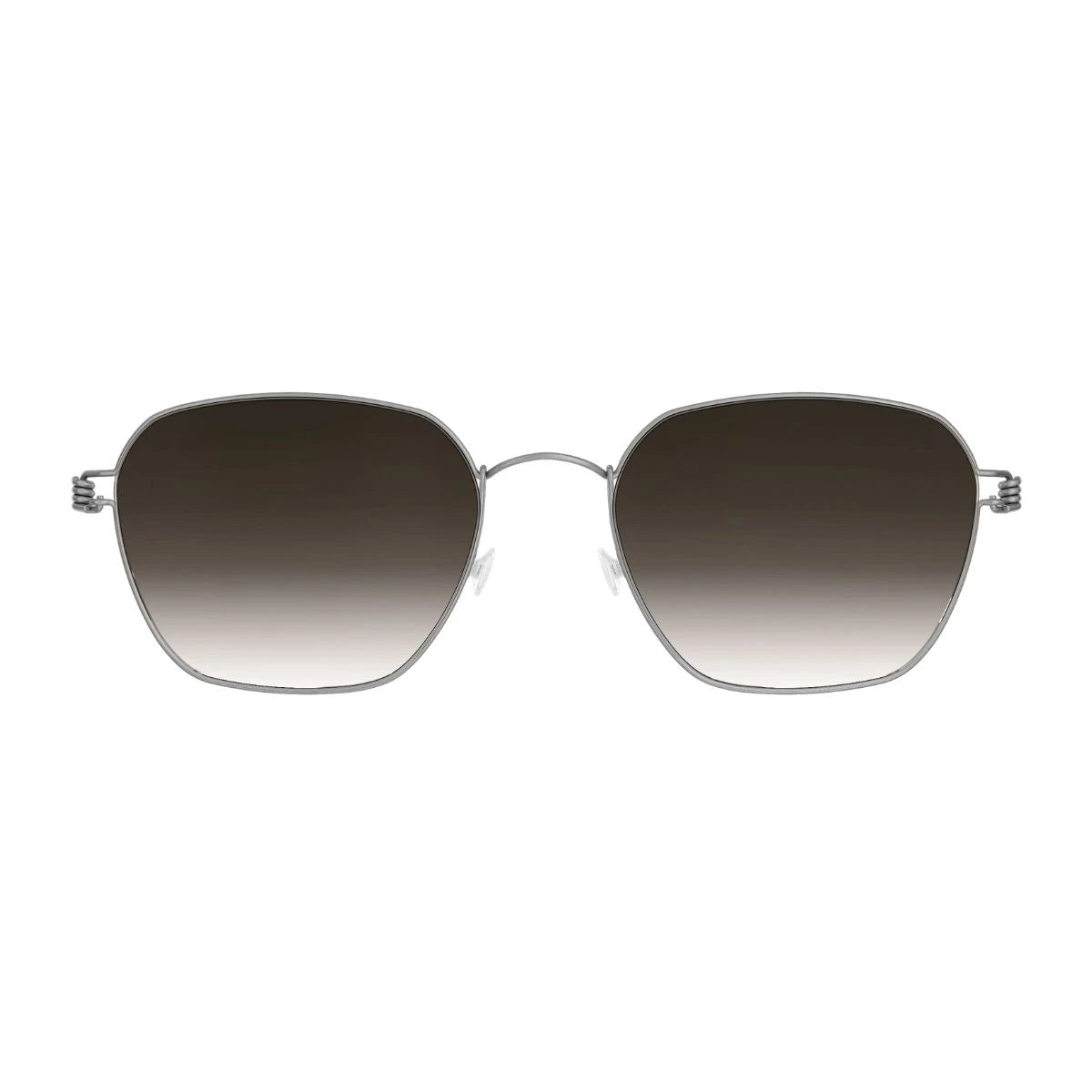 Lindberg 8214 054 silver titanium sunglasses grey gradient lenses at Optorium