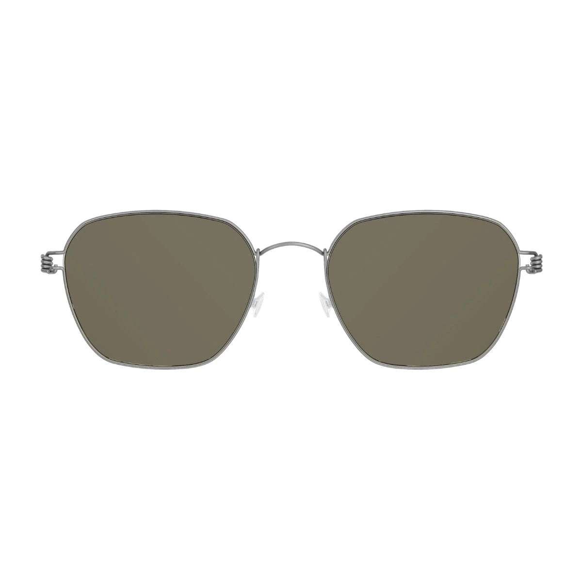 Lindberg Sun Titanium 8214 053 silver square sunglasses at Optorium