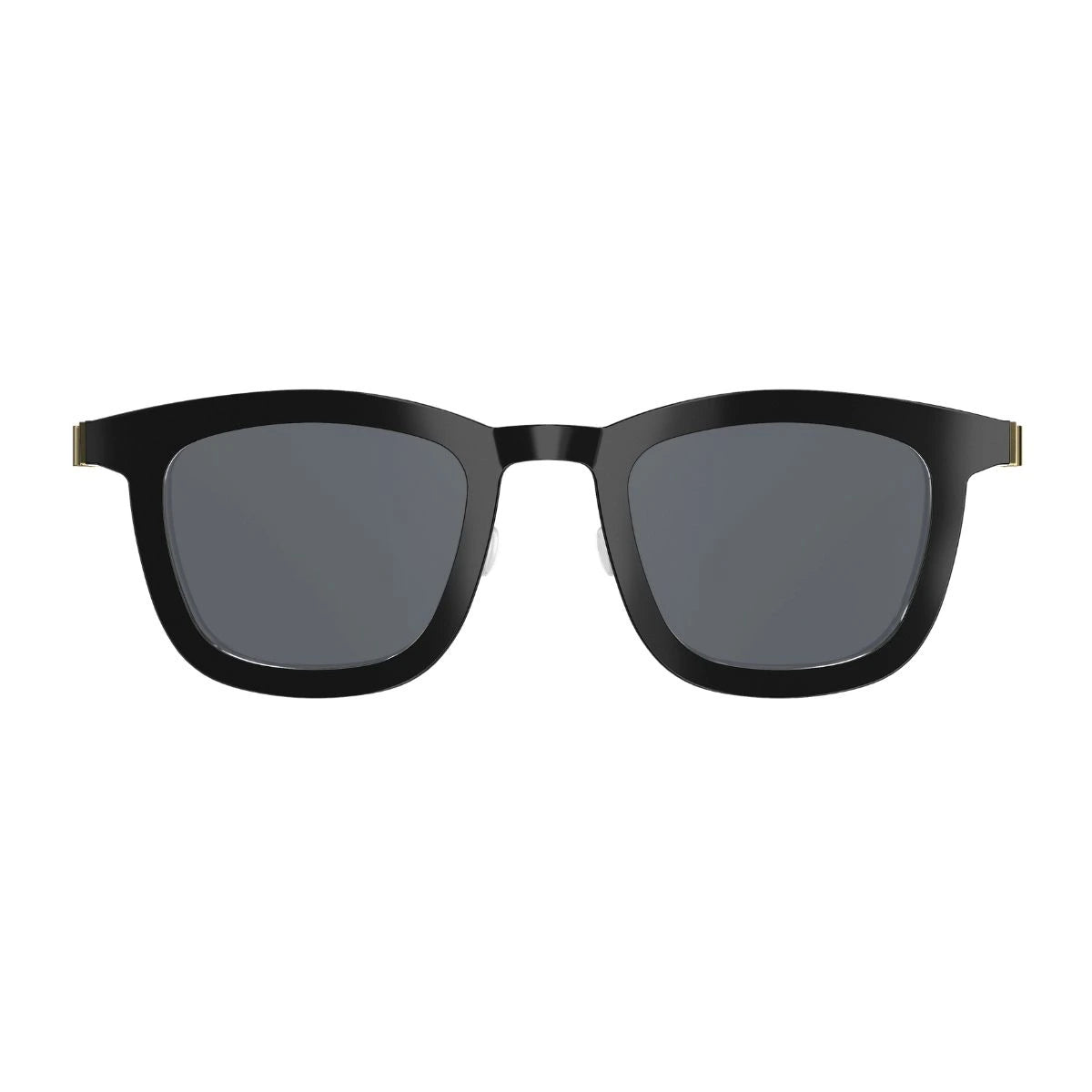 Branded Lindberg 85097 AL23 black and gold luxury sunglasses at Optorium
